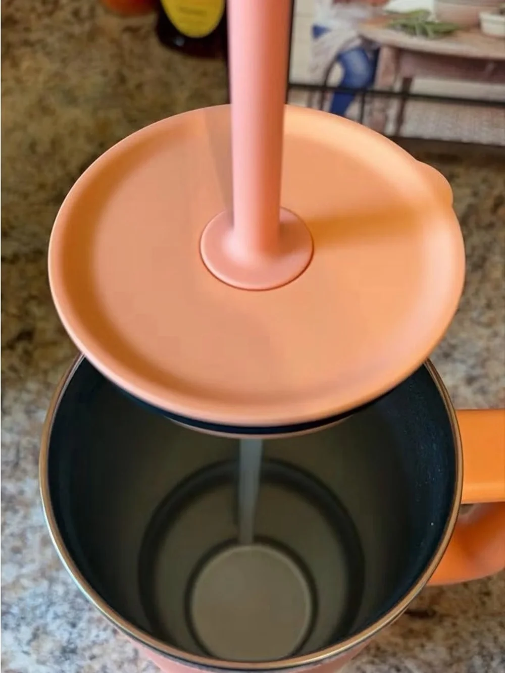 Hydro Flask Coral Pink 40oz Insulated Handle Tumbler